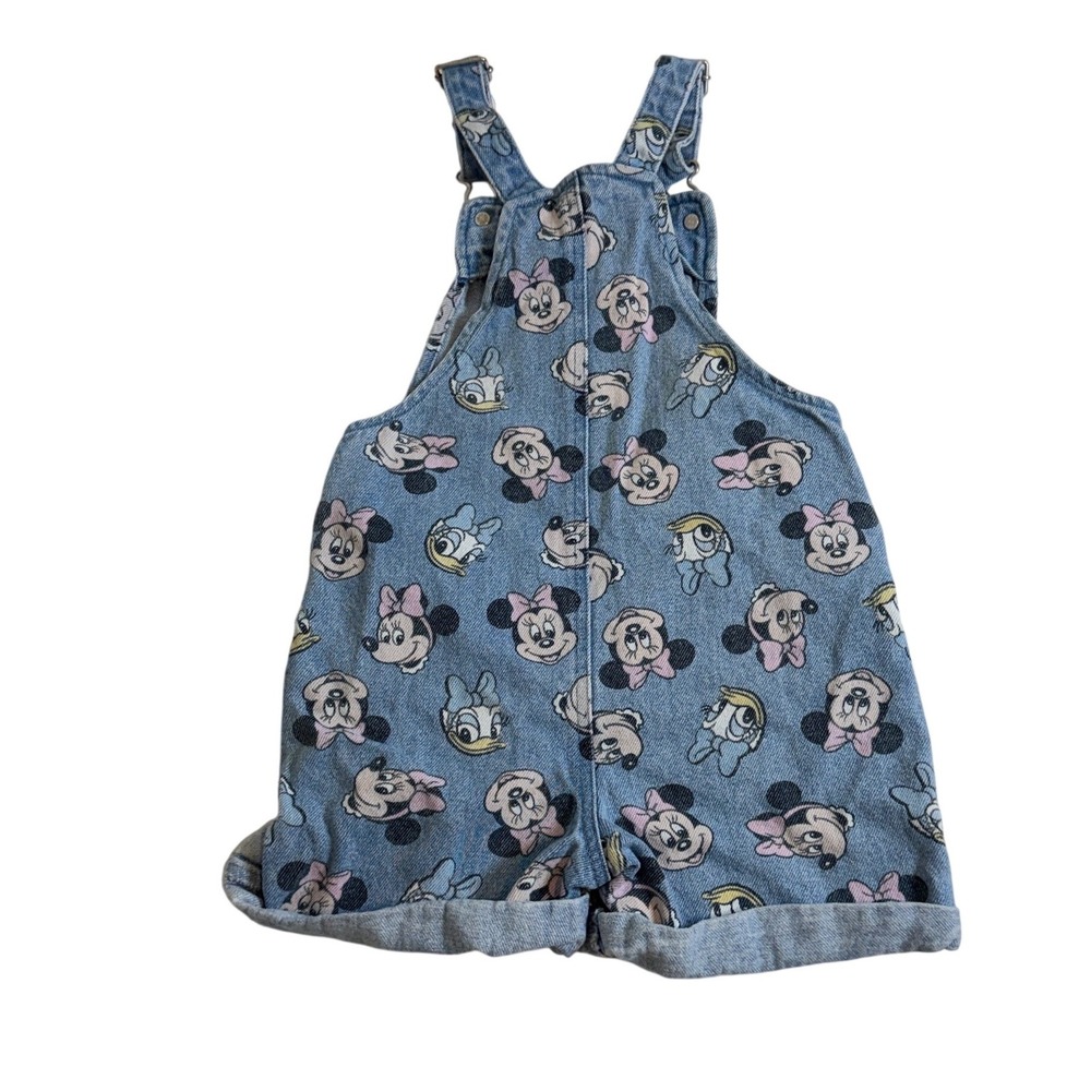Disney Primark Girls Minnie Mouse Daisy Duck Denim Shortalls Overalls 3-4Y - Picture 4 of 12